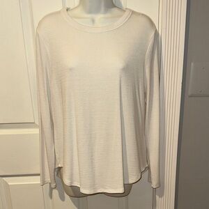 Elegant White Light Sweater Women's Top